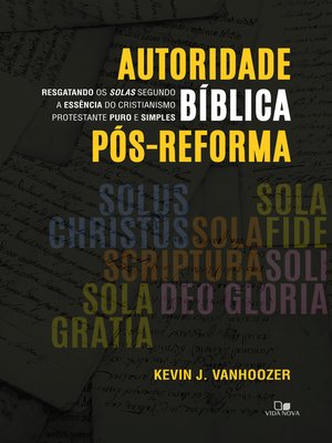 cover image of Autoridade bíblica pós-reforma